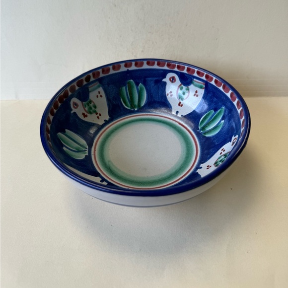 Vietri Other - Solimene Italy Pasta Cereal Soup Bowl Chicken Blue Italy